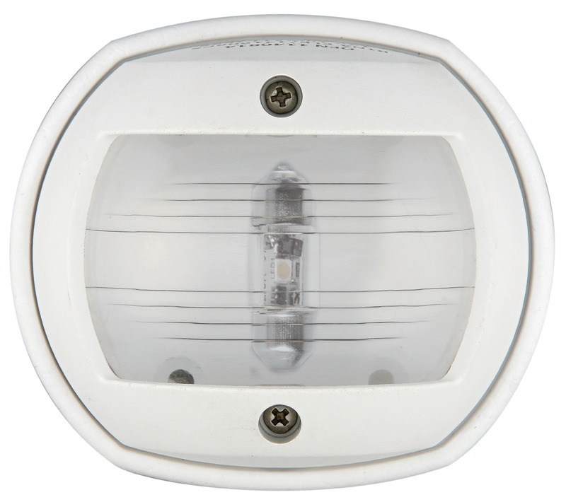 Compact white/135° stern led navigation light