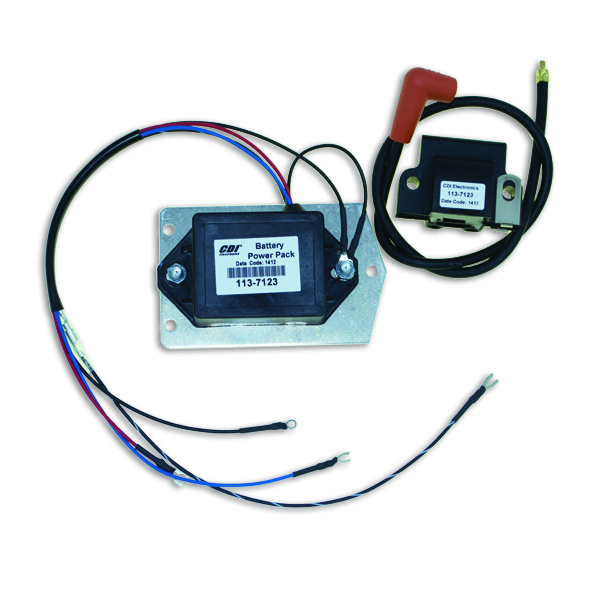 Cdi Elec. Johnson/Evinrude Battery Power Pack - 3/4 Cyl. 55-100HP (1968-72)