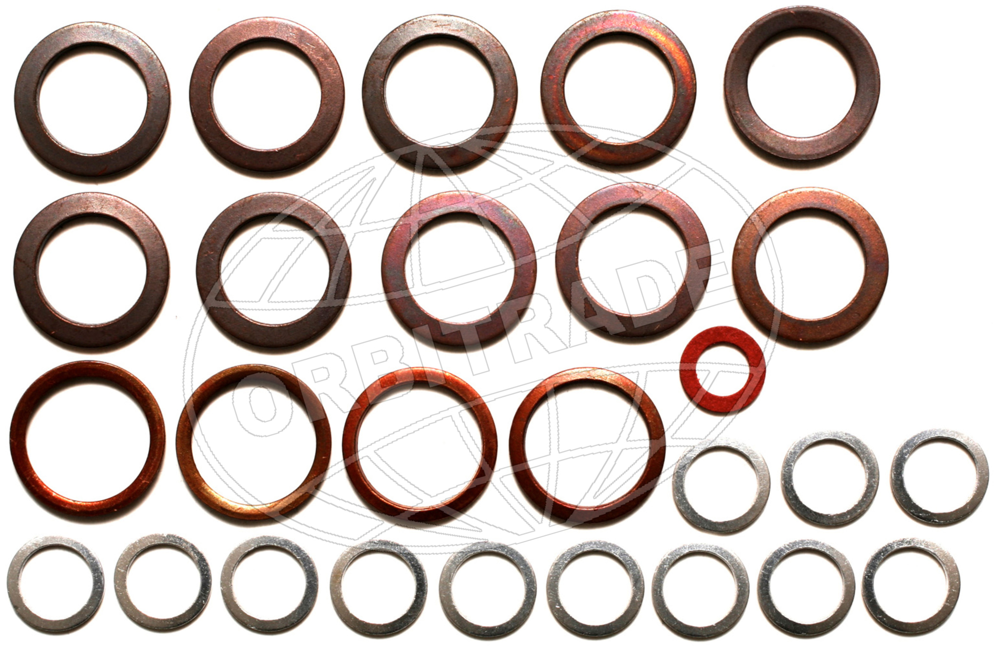 Orbitrade sealing washer kit Volvo Penta D31-D32