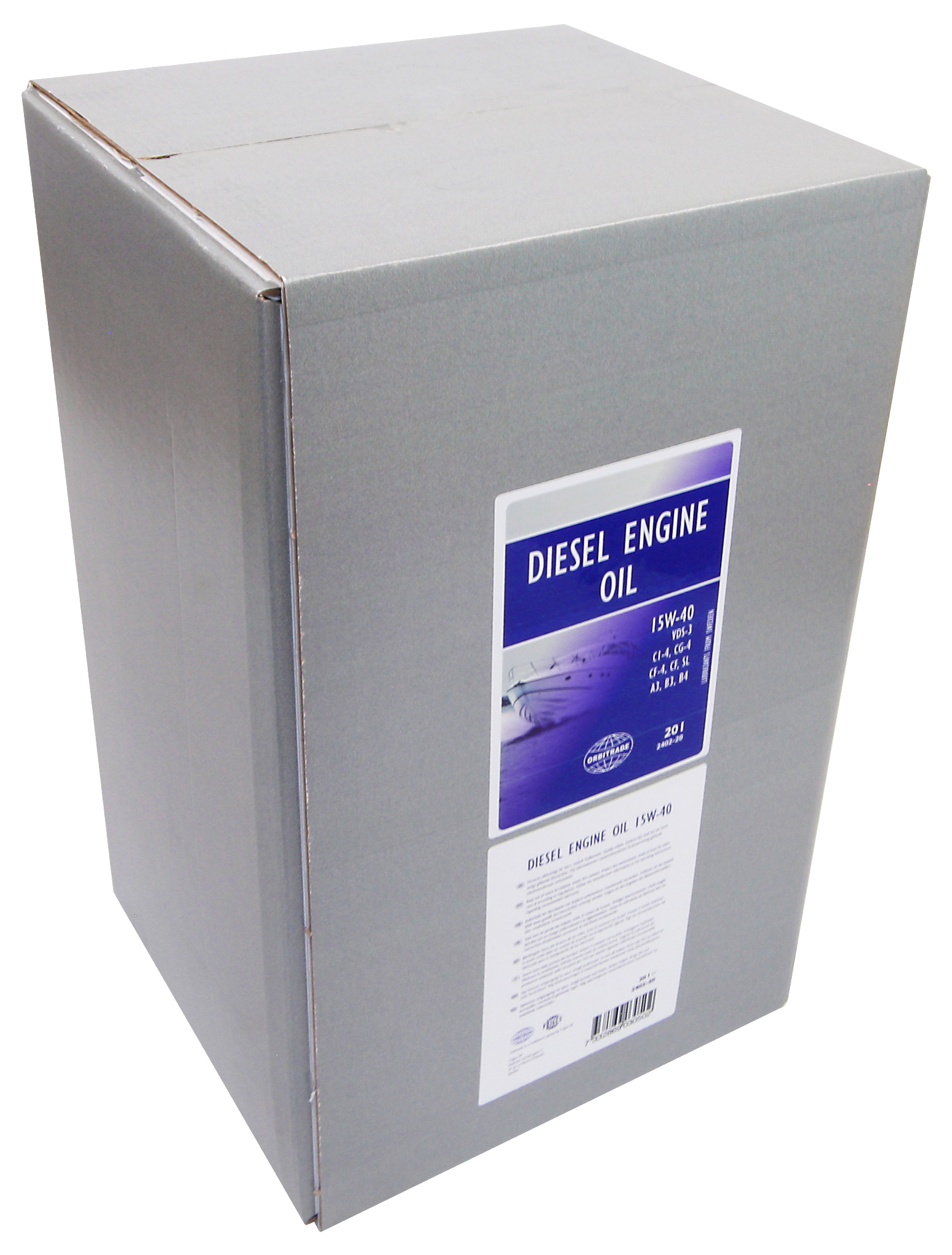 Orbitrade Diesel engine oil 15W40 20L Bag in box