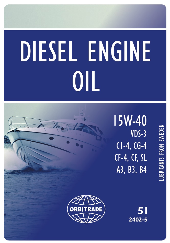Orbitrade Diesel engine oil 15W40 5L
