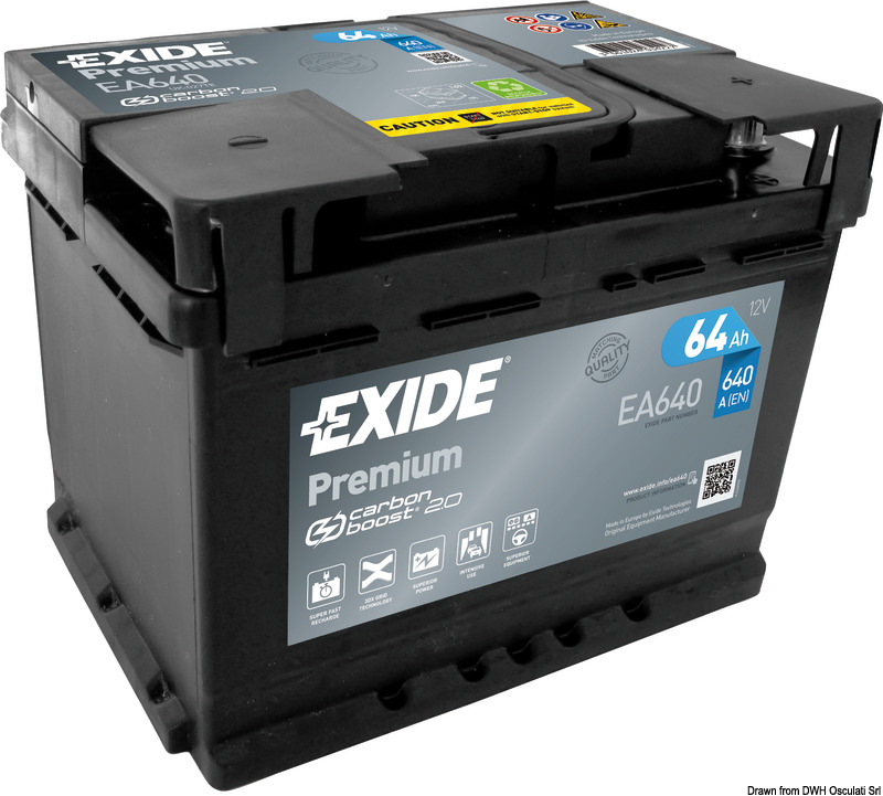 Exide Premium starting battery 64 Ah