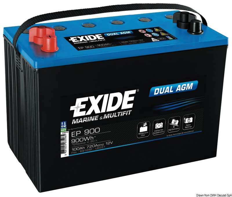 Exide Agm battery 100 Ah