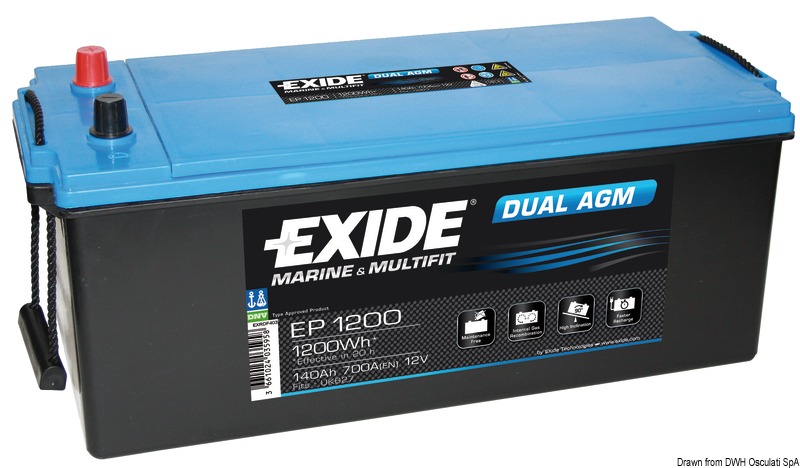 Exide Agm battery 240 Ah