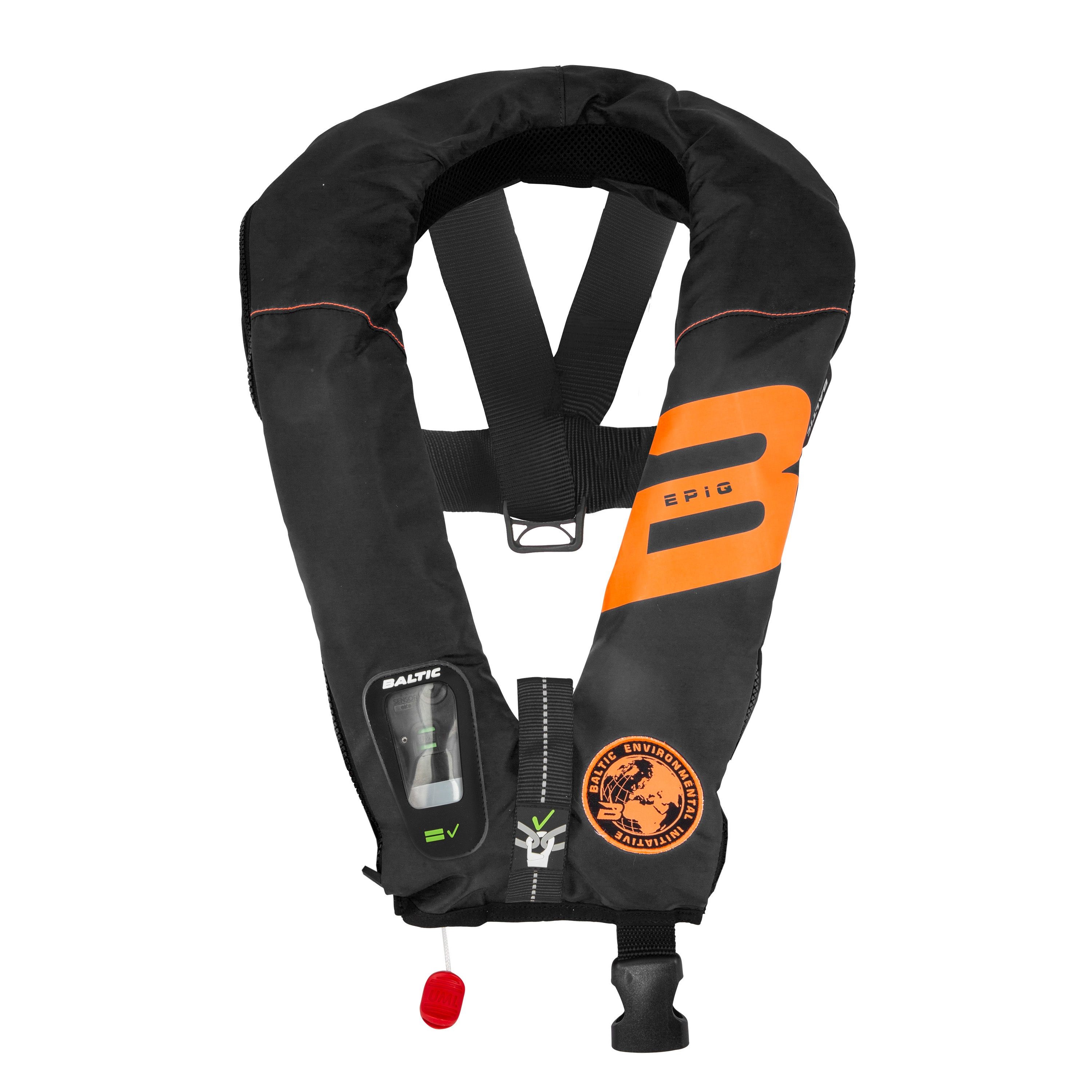 Baltic Epiq 165 harness auto inflatable lifejacket black 40-150kg