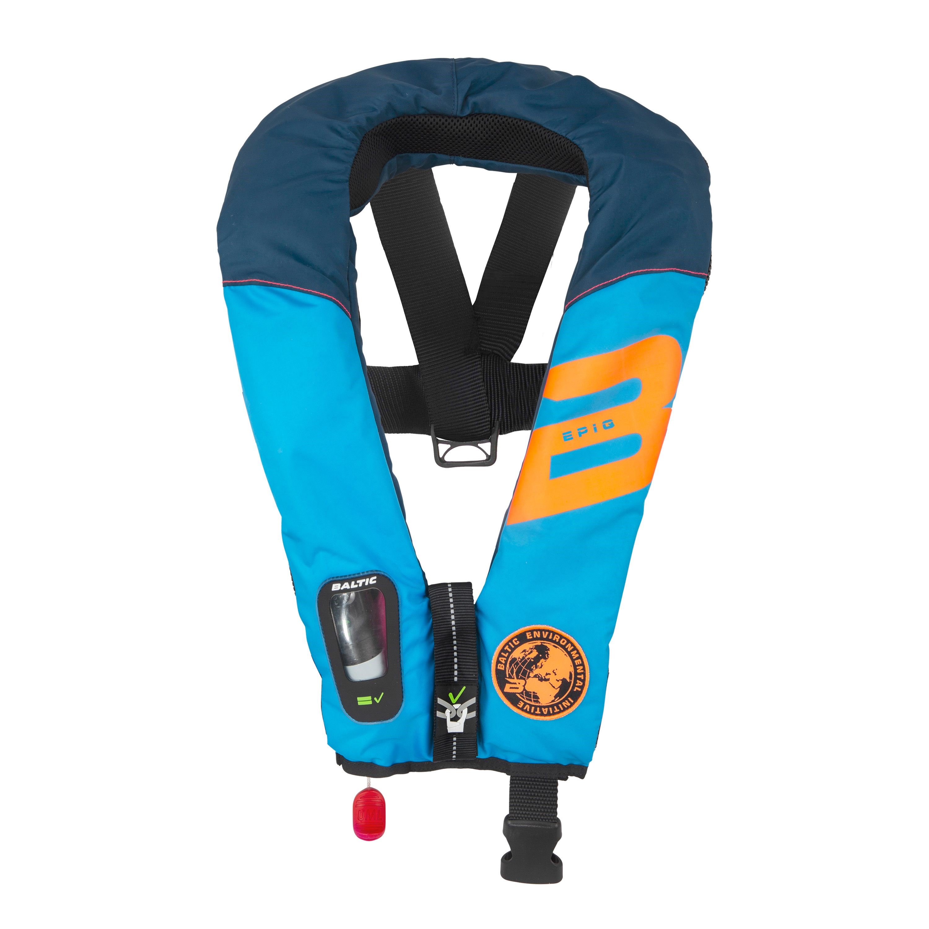 Baltic Epiq 165 harness auto inflatable lifejacket aqua/navy 40-150kg