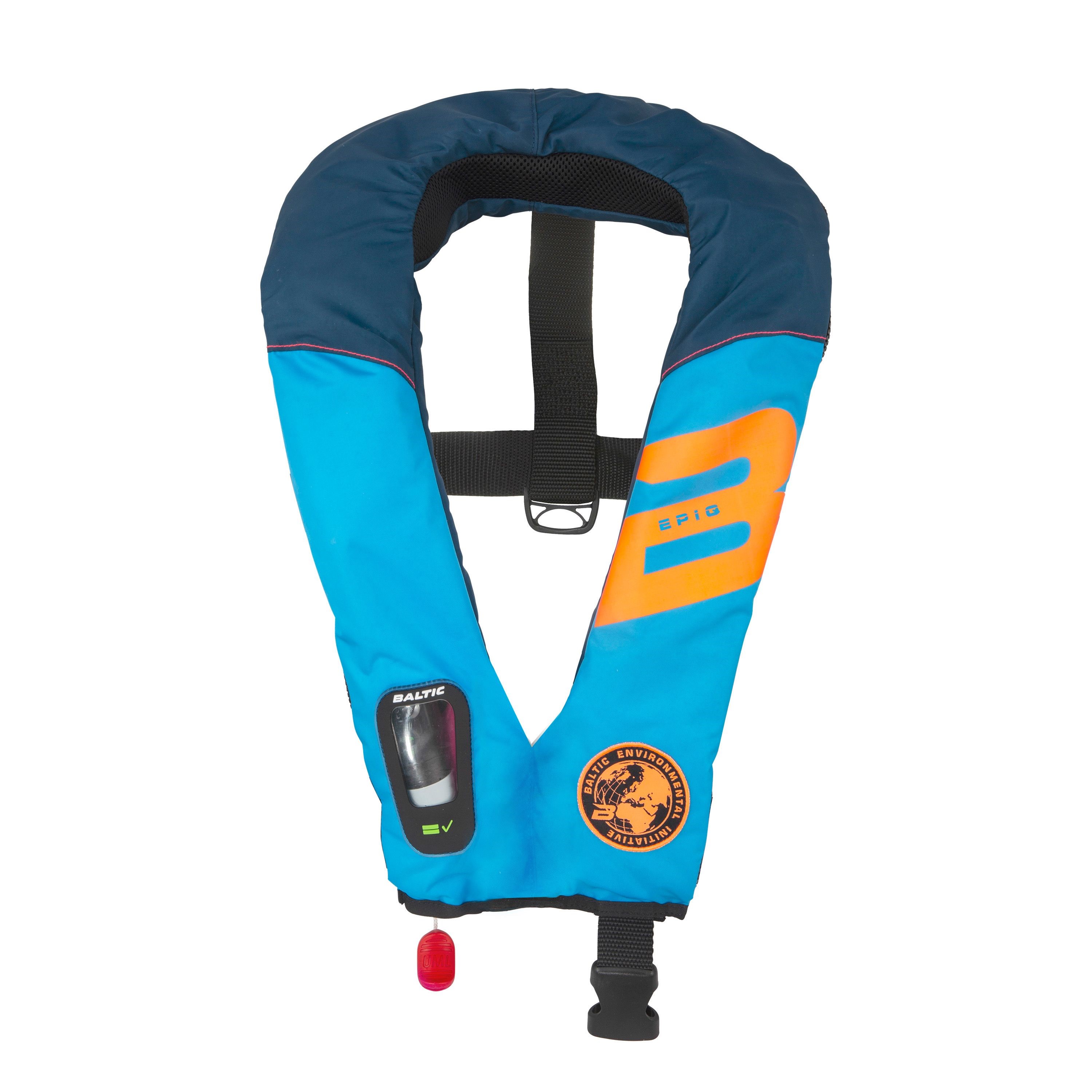 Baltic Epiq 165 auto inflatable lifejacket aqua/navy 40-150kg