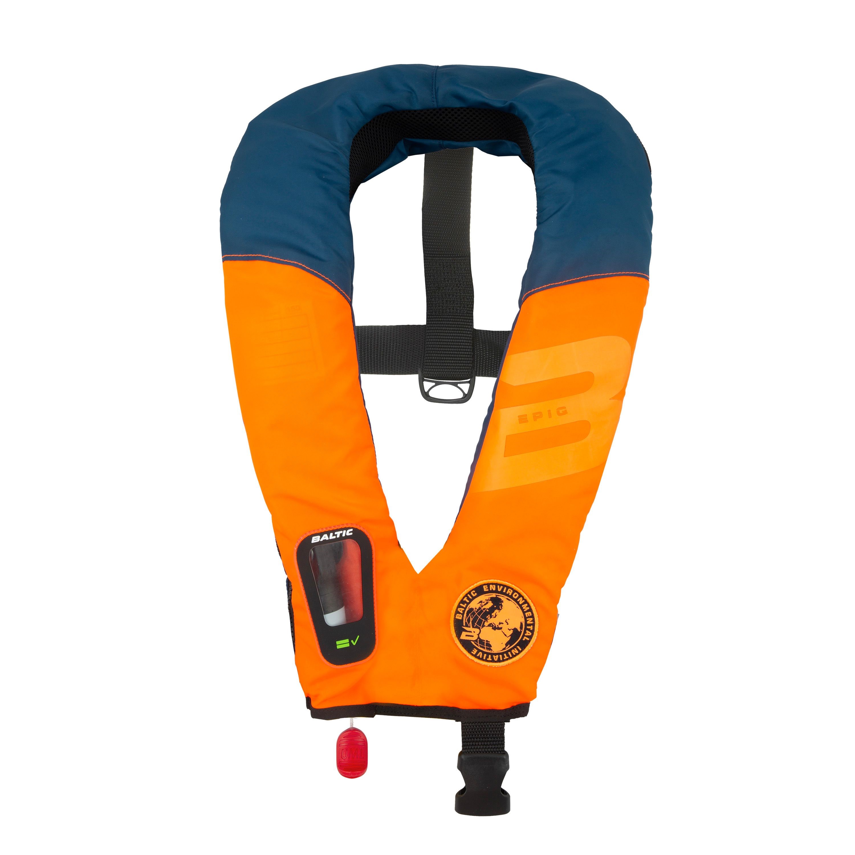 Baltic Epiq 165 auto inflatable lifejacket orange/navy 40-150kg