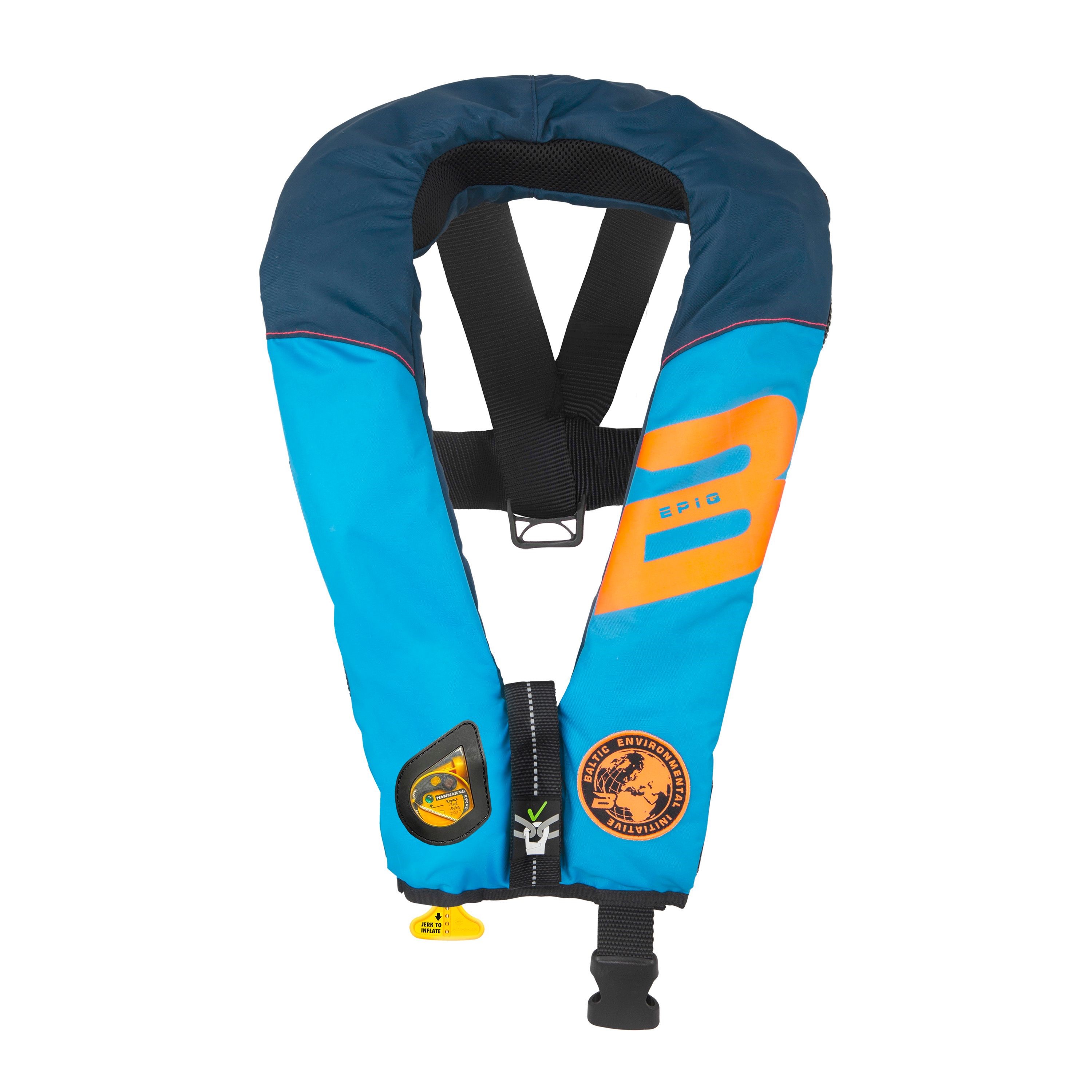 Baltic Epiq 165 hammar inflatable lifejacket aqua/navy 40-150kg
