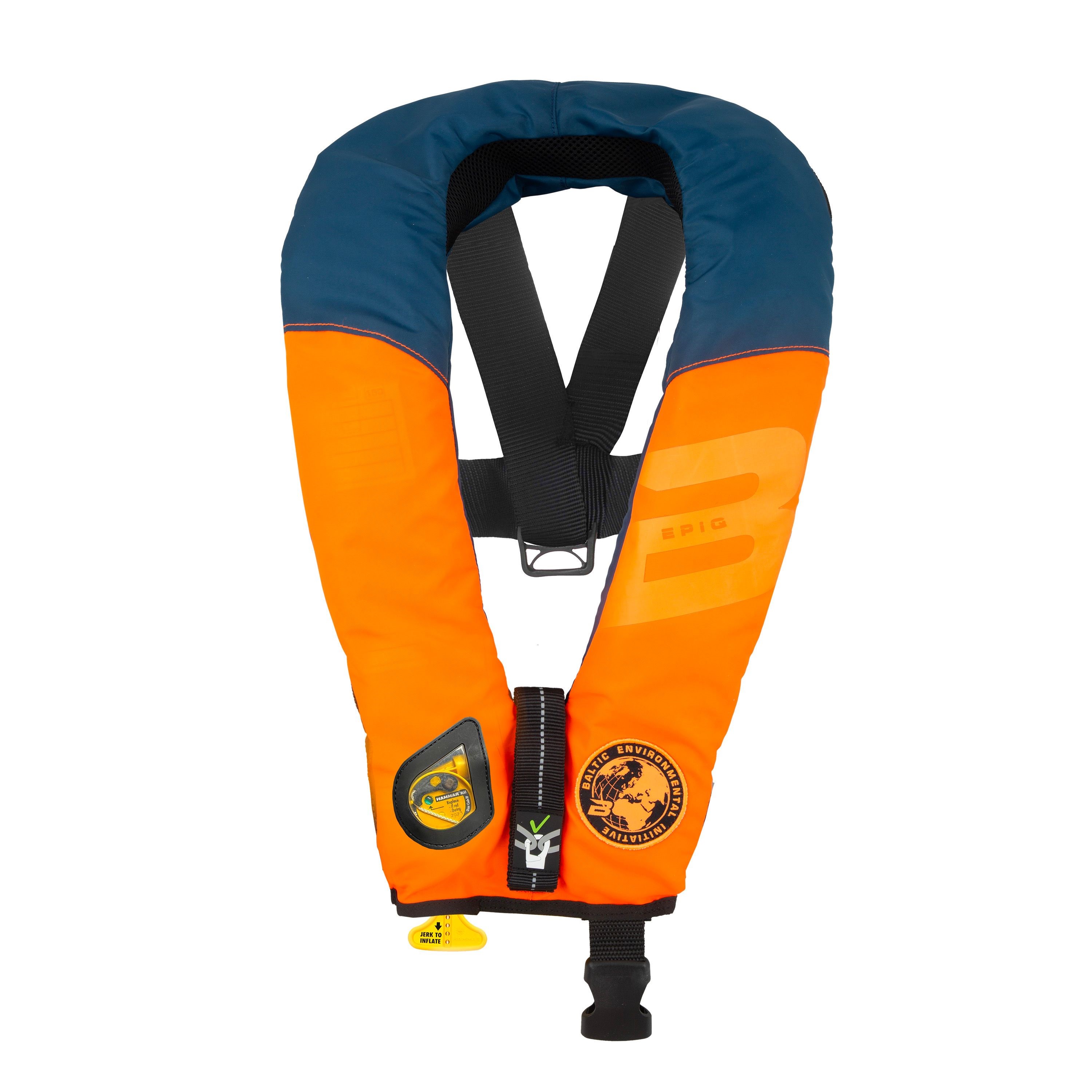 Baltic Epiq 165 hammar inflatable lifejacket orange/navy 40-150kg