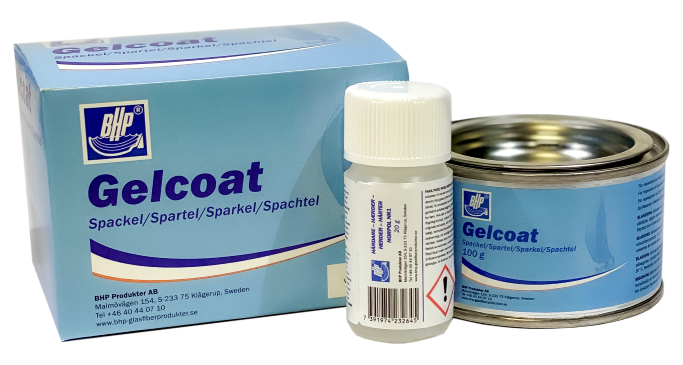 BHP Gelcoat-Filler 100g J2000 white inc. hardener