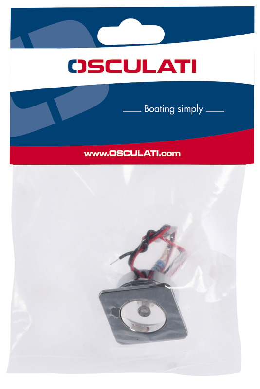 LED courtesy light square/blue