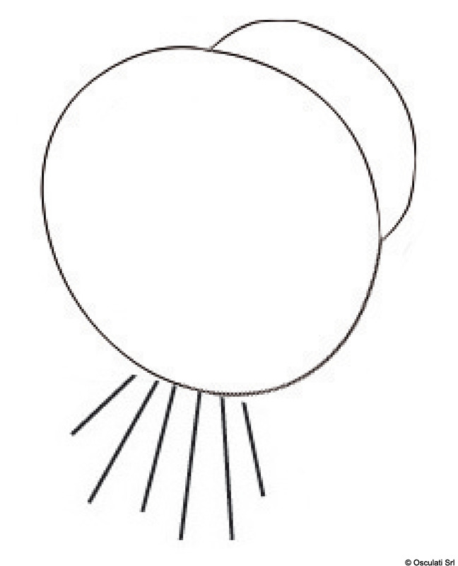 ROUND built-in courtesy white light downward