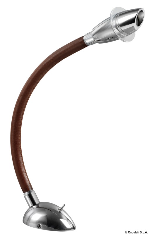 Spotlight 3 W covered w. brown leather