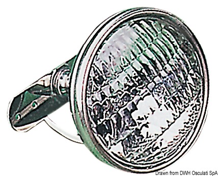 SS crosstree light w/ball-socket joint 24 V