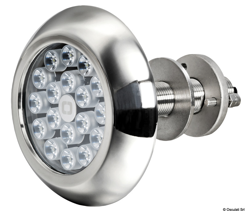 Underwater light 18 white LEDs with studs