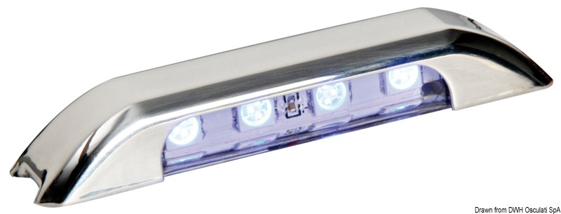 LED courtesy blue light w/front panel