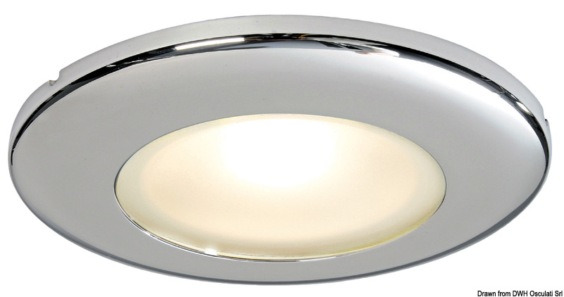 Capella II LED recess ceiling light mirror-polished white