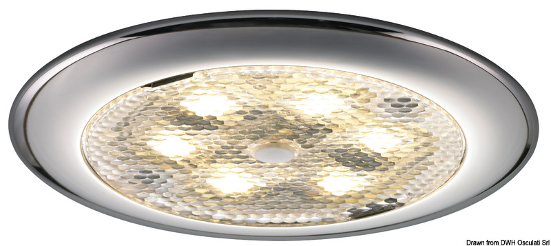 Procion LED ceiling light, recessless w/switch