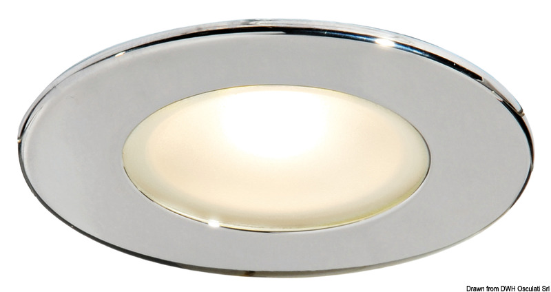 Atria II LED recess ceiling light mirror-polished IP65