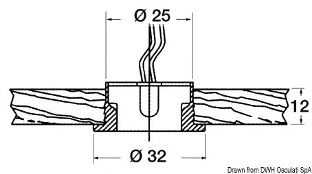 Circinus LED courtesy light blue 12/24 V