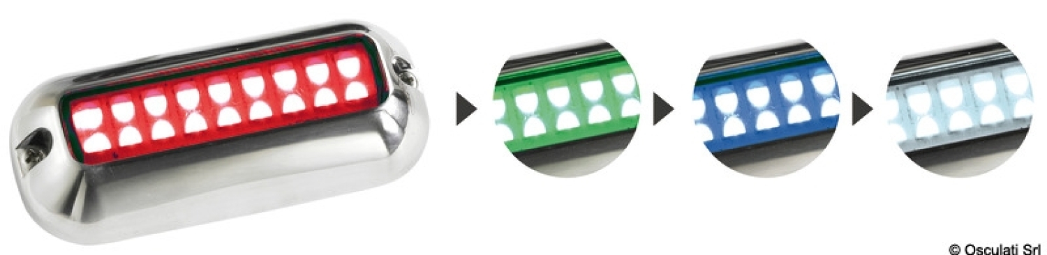 Underwater LED light RGBW 1.2W V12 K2800-3200 120°