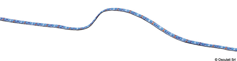 Flexible LED light strip 1 m 24V blue
