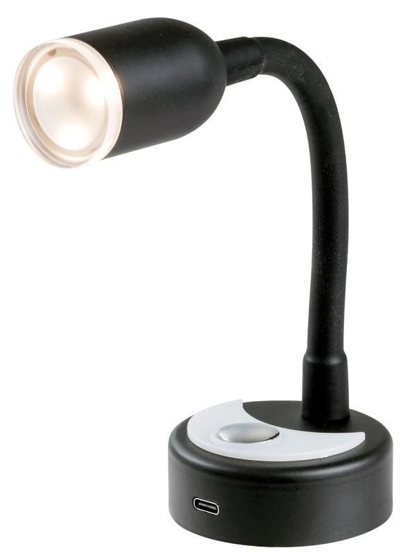 Articulated LED spotlight black 240 mm
