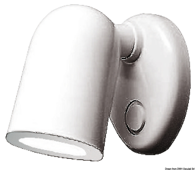 Batsystem Tube spotlight white ABS 12 LEDs