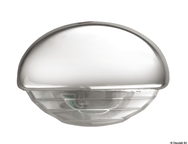 Recessed LED courtesy light chromed/white