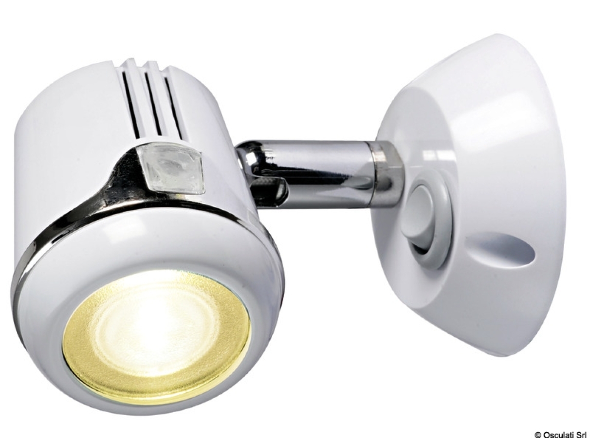 Articulated High Power LED White Spotlight 12/24V Rotation 300°