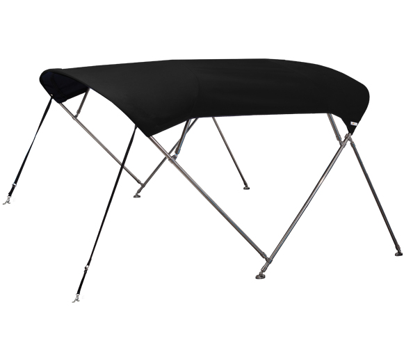 OS CRUISER BIMINI STAINLESS STEEL 4 BOW 2.4M-2.7M BLACK