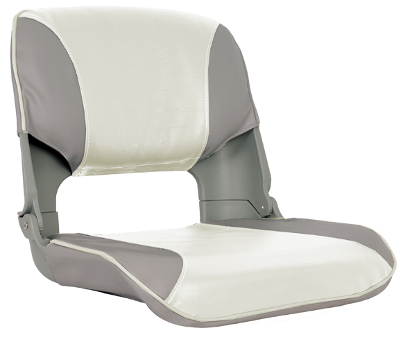 OS SKIPPER SEAT FOLDING UPHOLSTERED GREY/WHITE