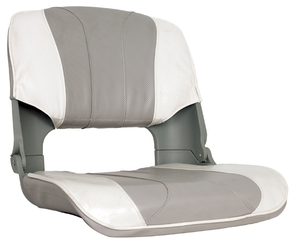 OS SKIPPER SEAT FOLDING UPHOLSTERED 5 PANEL GREY/WHITE