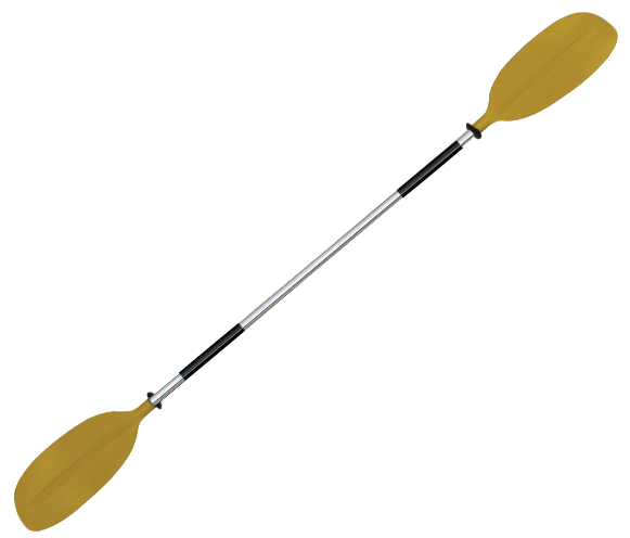 OS KAYAK PADDLE 1 PCE - ASYMMETRIC BLADES 2170mm YELLOW