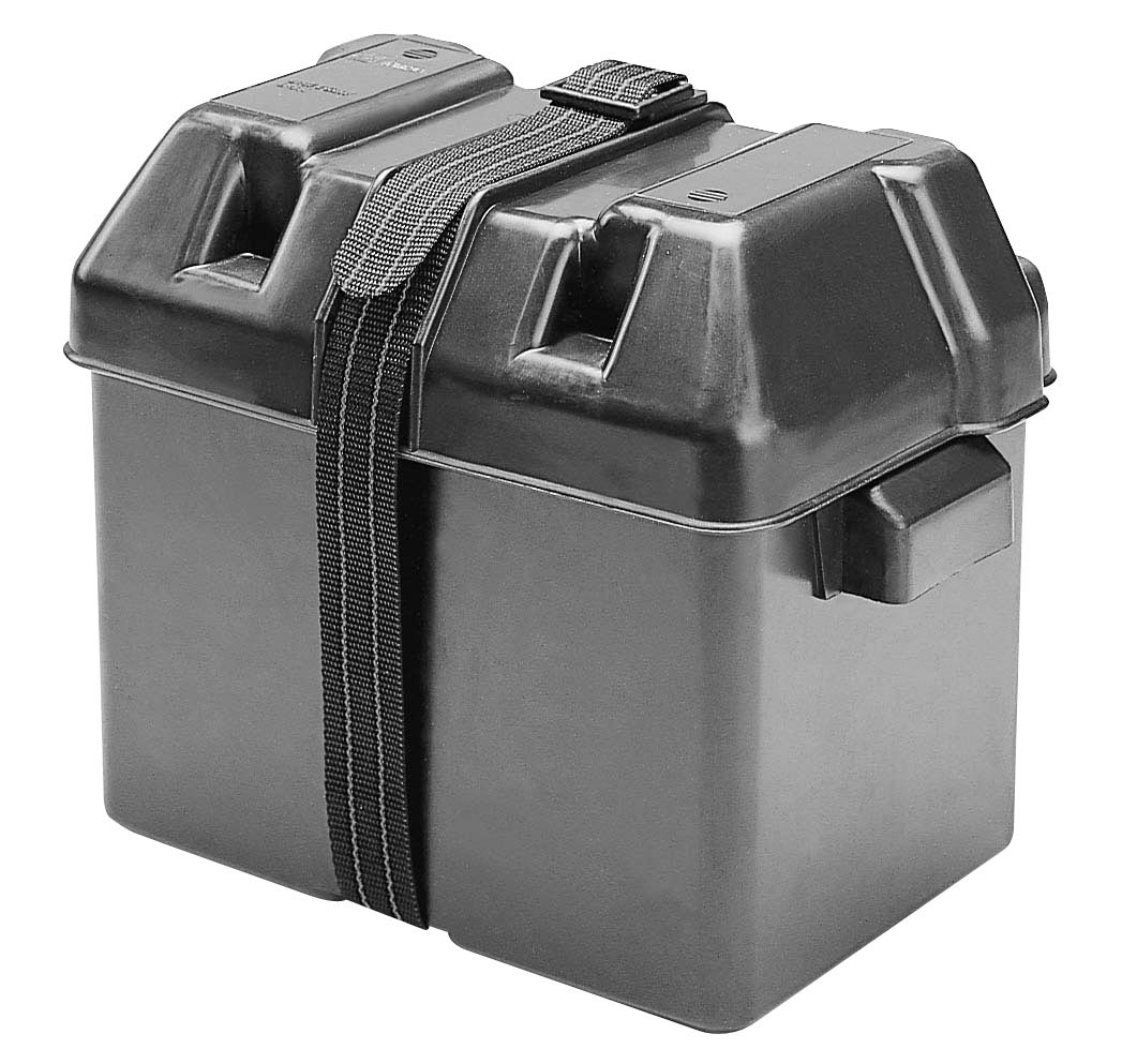 Battery box w/ fastening strap 34.3x19.4x22.9cm