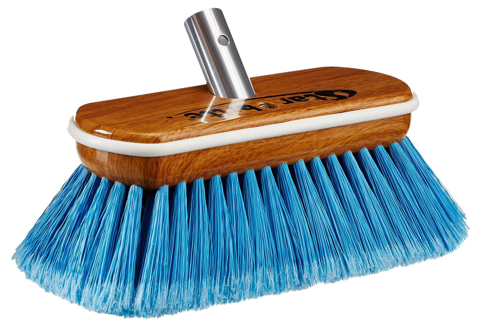 Star brite Premium Medium Wash Brush - Synthetic Wood Block W/Bumper (Blue)