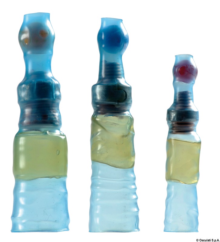 Watertight terminal caps, blue