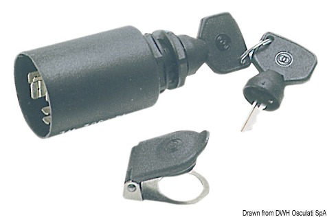 Watertight ignition key