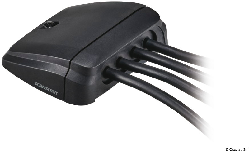 SCANSTRUT horizontal stuffing box black multi-cable