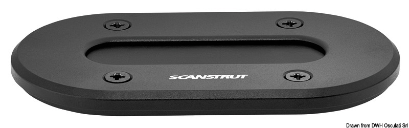 Low Profile alu noir stuffing box Ø up to 15mm