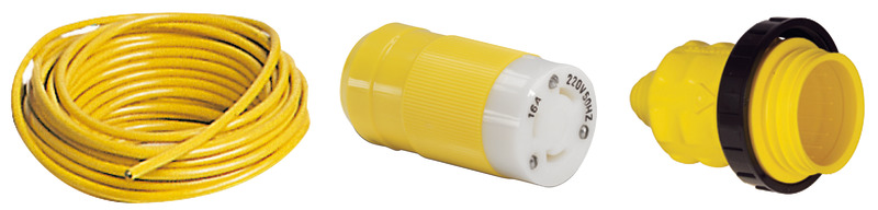 Cable 3x4 mm with MARINCO plug 16 A 15 m