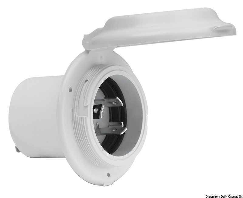 Marinco Valox 16-30 A socket round front