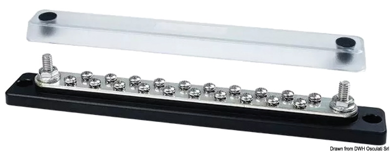 Heavy-Duty Bus Bar Techno electric terminal 2x6 (20x4)