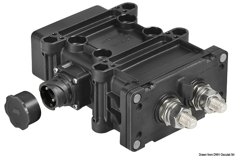 Remote electric battery switch/circuit breake 250A