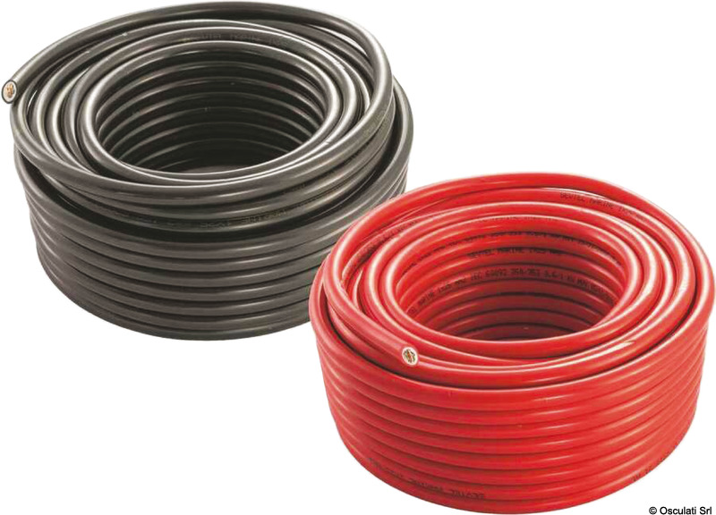 Tin-plated copper battery cable red 50mm