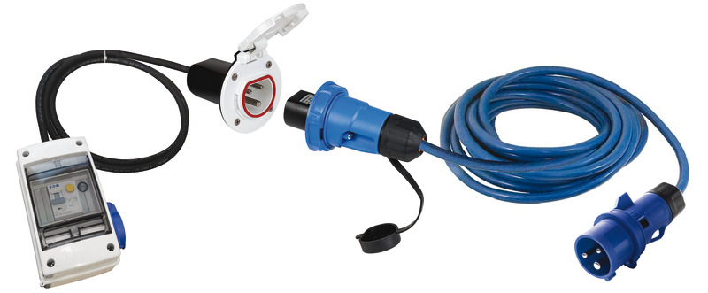 Elect panel set Cruiser 16A white socket 15 m wire