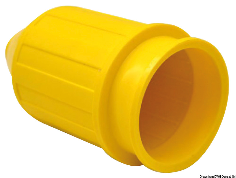 Watertight cap for 14.636.10 yellow PVC