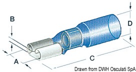 Faston female terminal