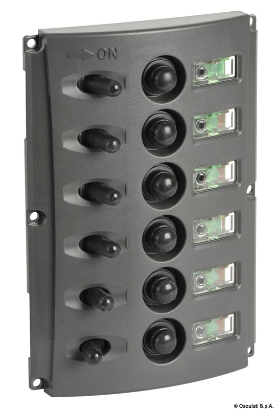 Electric panel w/automatic fuses and double LED